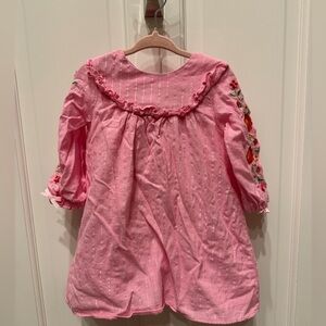 Good lad 2T Pink Floral Long Sleeve Girls Bobo Flowy Blouse